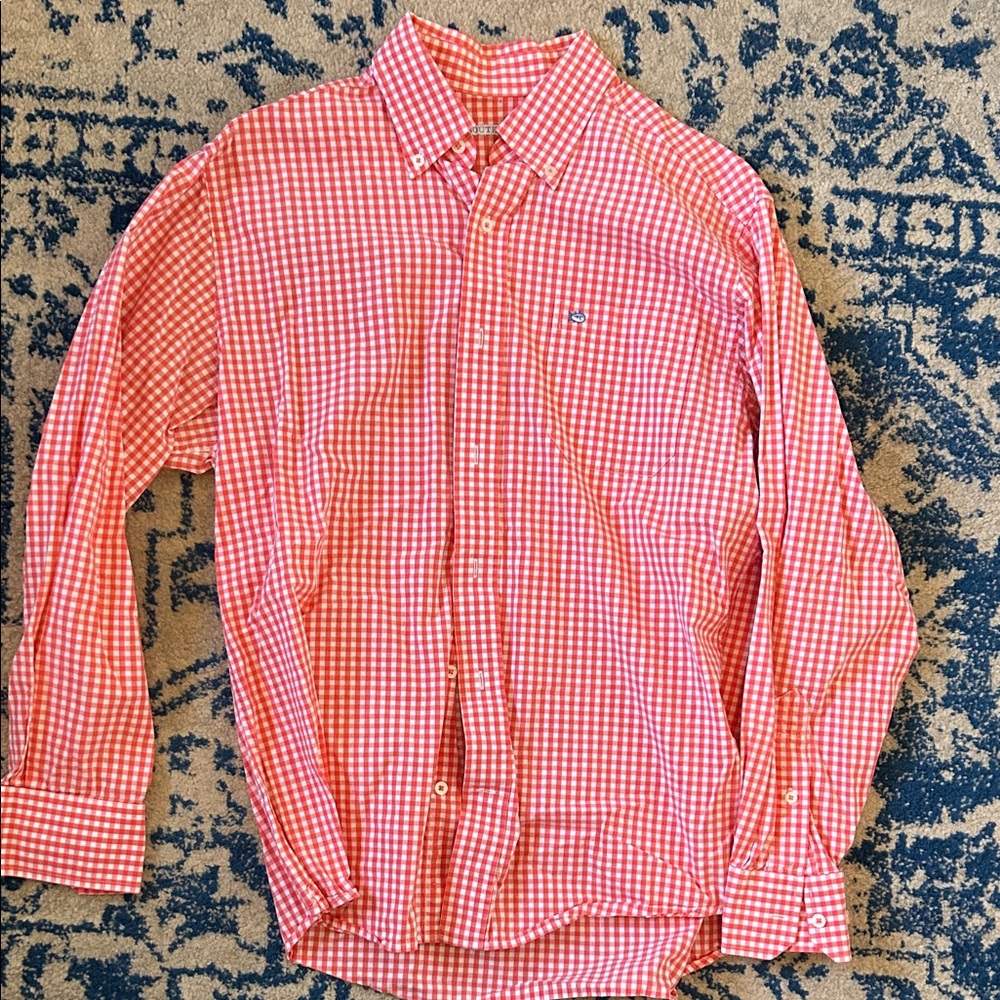 Men's light orange Southern Tide shirt